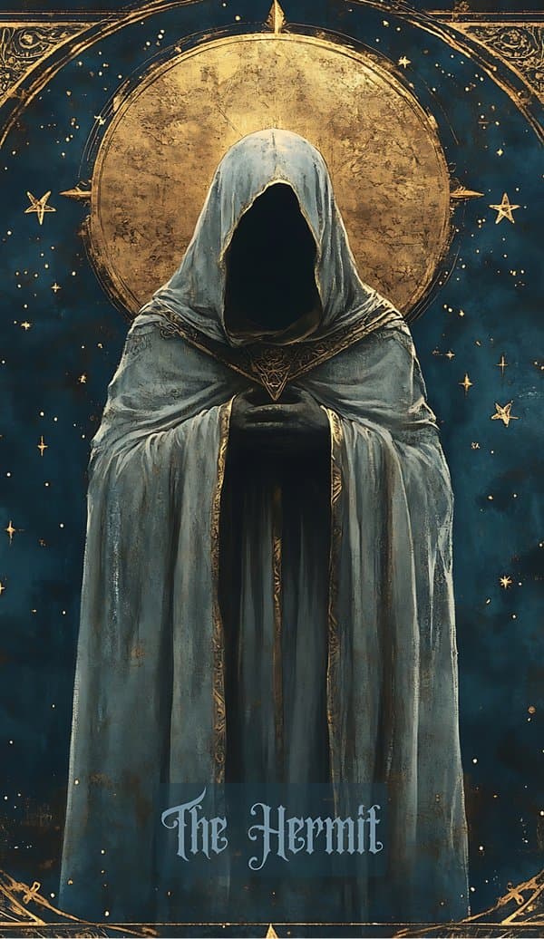 Der Eremit Tarot Card