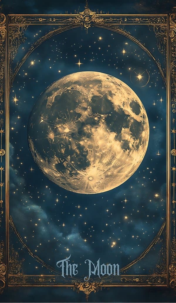 Der Mond Tarot Card