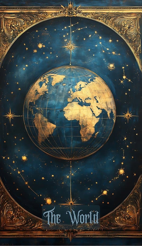 Die Welt Tarot Card