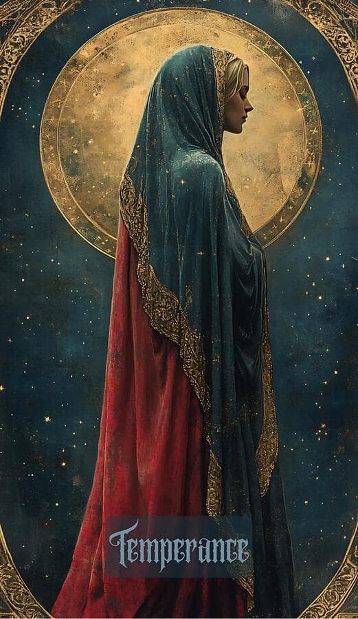 Tempérance Tarot Card